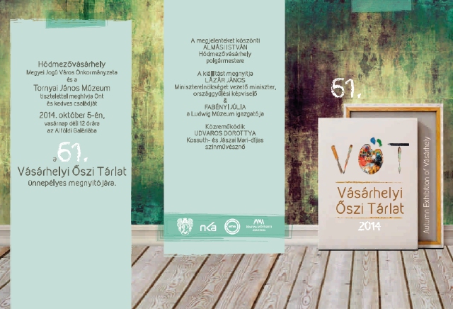 61. Vásárhelyi Őszi Tárlat meghívó